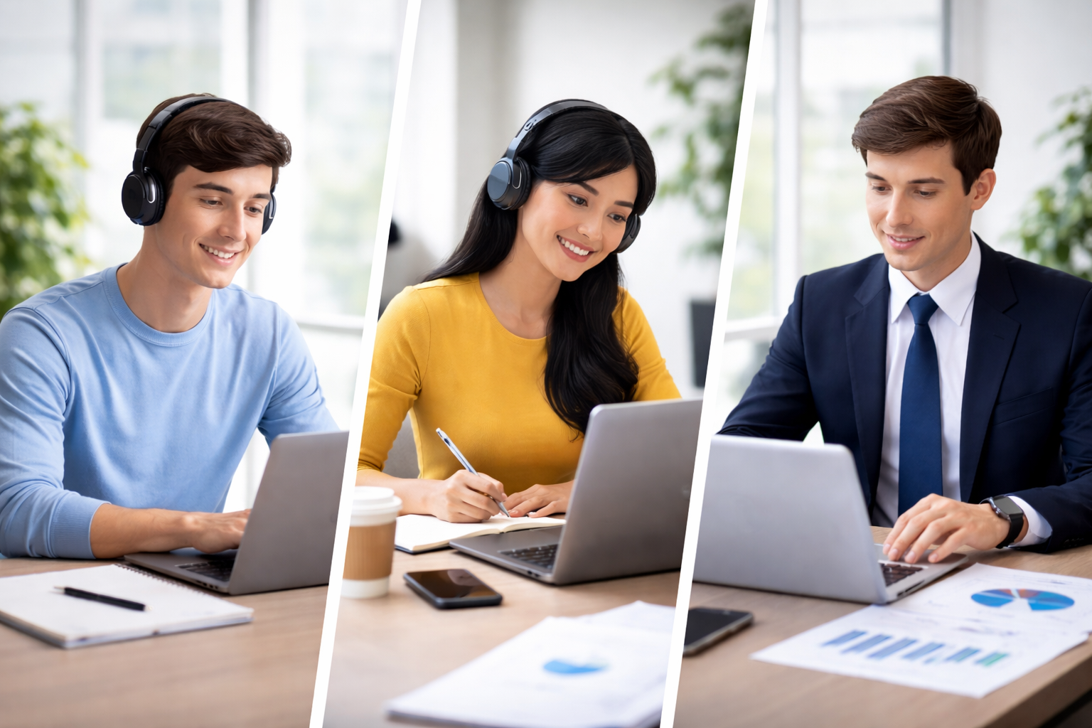 Professionals attending IT training programs and upgrading technical skills through hands-on learning