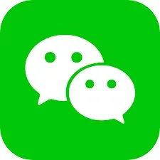 WeChat social media and messaging platform icon for digital marketing, communication, and audience engagement in China.