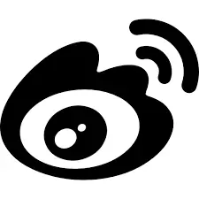 Weibo social media platform icon for digital marketing, brand awareness, and audience engagement in China.