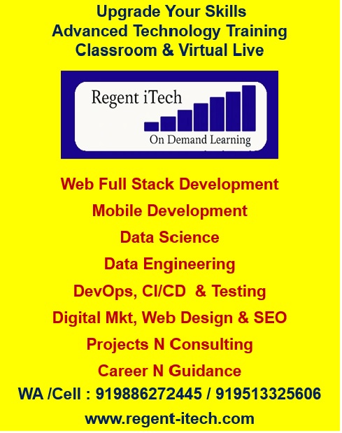 Data Science Training at Regent iTech with Python, Machine Learning and Data Analysis.