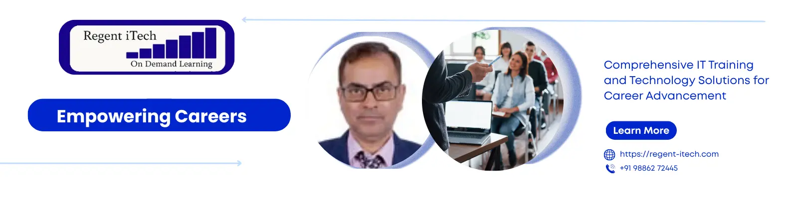 Learning Management System (LMS) Platform by Regent iTech for online training, progress tracking, and centralized learning access.